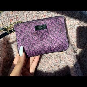 Small coach wristlet